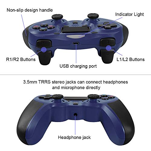 Game Controller for PS4, STOGA Wireless Pro Controller Wireless Controller Playstation 4 Remote Gampad Compatible with PS4 - Thumbnail 3