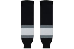 SIMY KNITS Canadian Made Classic Knit Hockey Socks, Team Colors, Ultimate Comfort & Durability, Senior to Junior Sizes
