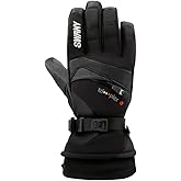 Swany Women's X-Change Sports Moisture-Wicking Quick-Drying Warm Durable Flexible Leather Winter Gloves
