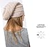 Tough Headwear Slouchy Beanie Hats for Men Women - Beanies Hats Men Women - Loose Beanie - Oversized Slouchy Beanies Light Gray