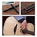 Dreokee Guitar Saddle, 6 String Acoustic Guitar Bone Bridge Saddle Cattle Bone Slotted Nut Real Bone for Acoustic Guitar Replacements