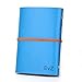 EvZ Vintage Blue PU Leather Cover Loose Leaf Blank Notebook Journal Diary Gift
