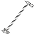 Adjustable Shower Arm Universal Connection, NearMoon Solid Brass Shower Extension Arm, Adjust Angle to Upgrade Shower Experience, Easy to Install, Anti-leak (Brushed Nickel)