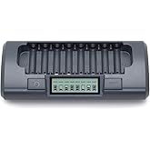 Powerex MH-C800S 8-Cell Smart Charger for AA / AAA NiMH / NiCD,Grey