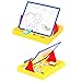 Wishland Magnetic Board Tabletop Learning Easeltoys /Magnetic Chalk Dry Erase Board Toddler Toys (2 Functions)