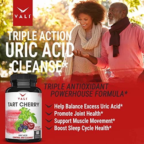 VALI Tart Cherry Uric Acid Cleanse. Organic Cherry Concentrate, Organic