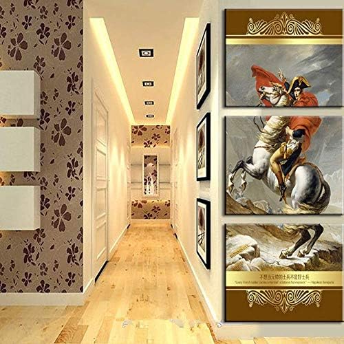 Zxyan 壁画 壁掛け 研究の絵を描くキャンバスマイクロスプレーホームレストランリビングルームのベランダオイル塗装三者騎士の壁は壁画 30 日本全国 送料無料 45センチメートル 3内部フレーム塗装 プレゼント 幸せな生活をポーチ おしゃれ