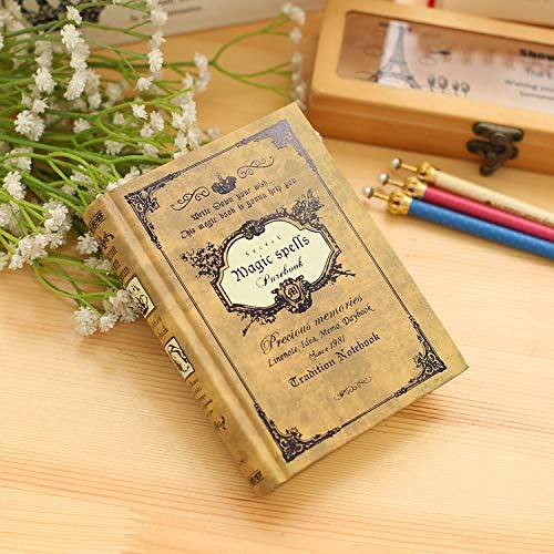 Best Quality - Notebooks - Small Pocket Vintage Notebook Handcover Magic Spells Pockets Book Planner Journal Traveler Notepad - by HIGHUP - 1 PCs