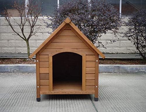 Amazon Com Qing Wooden Dog Kennel With Apex Roof Sturdy