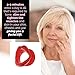 4 Pieces Silicone Face Slimmer Mouth Tightener Rubber Anti-wrinkle Anti-aging Mouth Muscle Tightener Face Exercise Lips Trainer Face-lift (4 pcs, 2 Red and 2 Pink)