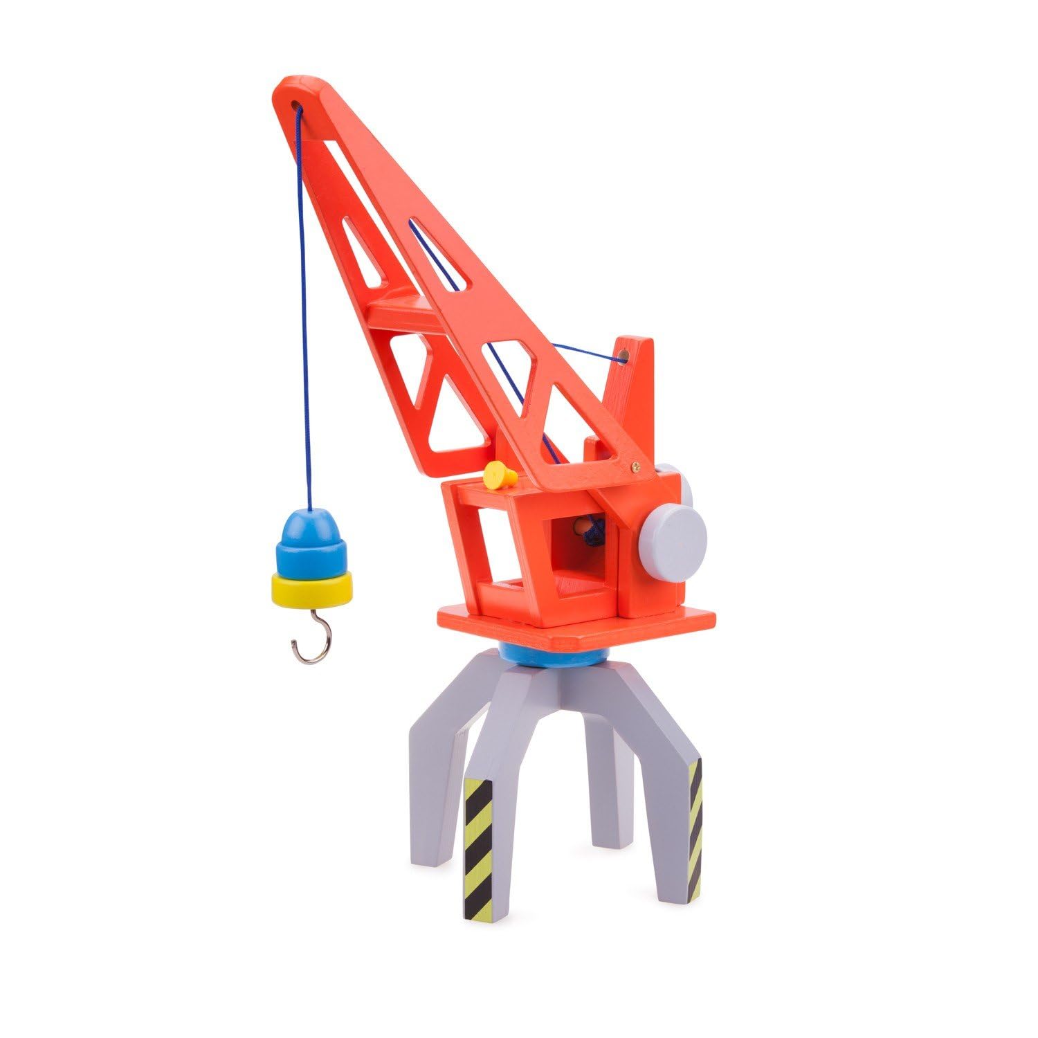 New Classic Toys Wooden Container Crane for Preschool Age Toddlers Boys Girls — image 1