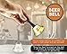Juvale Ring for a Beer Handheld Bell - 5-Inch Steel in Gold & Black - Portable Bar Novelty Bell for Restaurant & Party