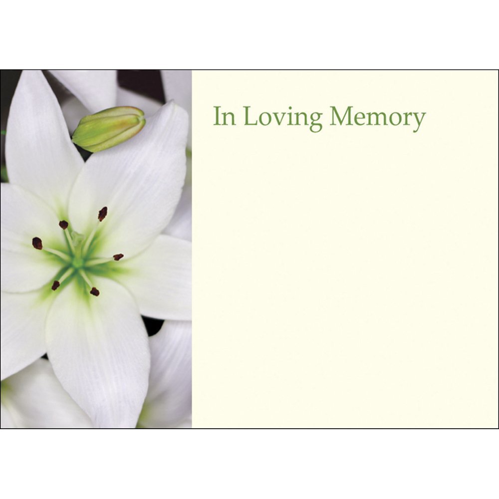 Large Funeral & In Loving Memory Floristry Message Cards Flowers and