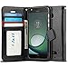 J&D Case Compatible for Moto Z Play Droid Case, Wallet Stand Slim Fit Heavy Duty Protective Shockproof Flip Wallet Case for Motorola Moto Z Play Droid Wallet, Not for Moto Z2 Play/Z3 Play Black