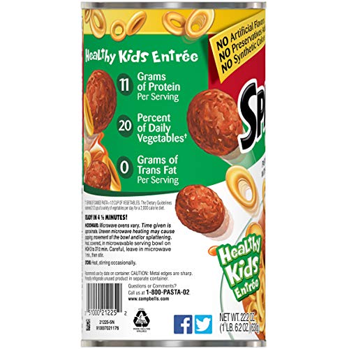 6 Campbells+SpaghettiOs+Canned+Pasta+Meatballs