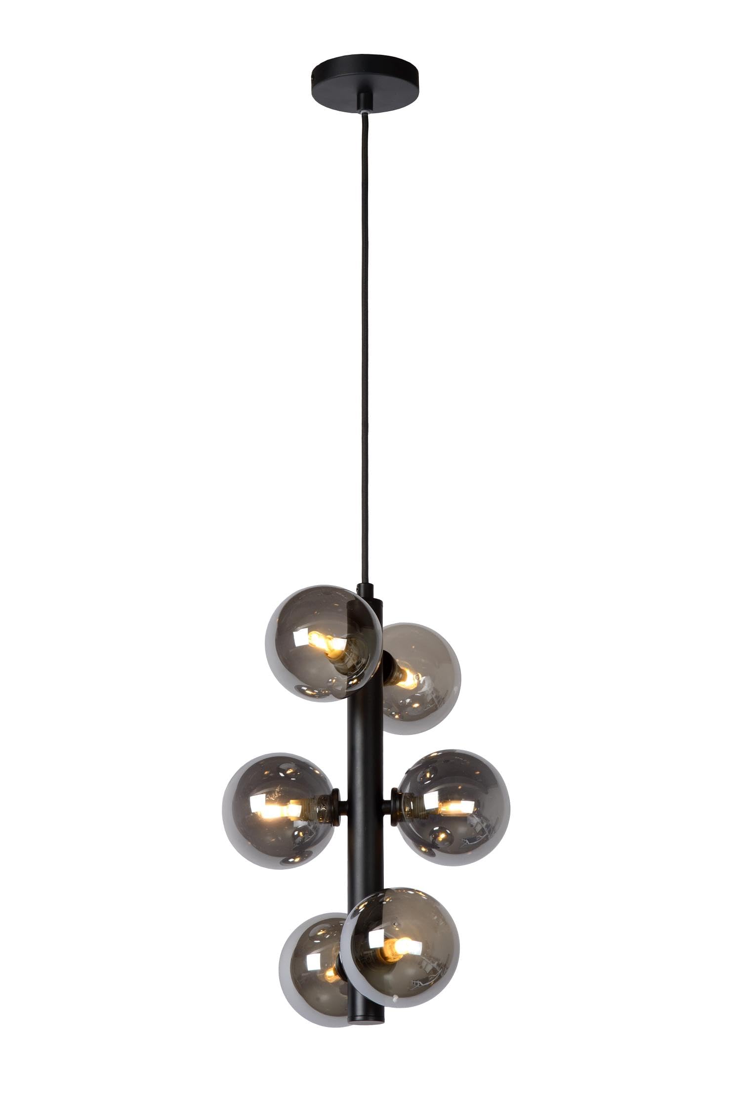 LUCIDE Tycho - Pendant Light - Ø 25,5 cm - 6xG9 - Black