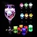 (12 Pack) Multi Color Light-Up LED Ice Cubes,1.37 times 1.37 Inch Square with 8mode color Changing and Flashing Function – Multi Color Version