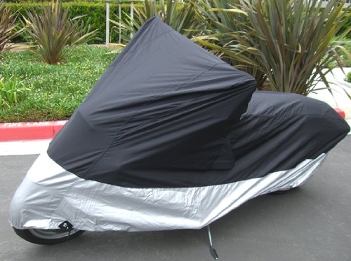Deluxe all season Motorcycle cover (XL). Fits up to 94" length Medium cruiser, Large sport bike.