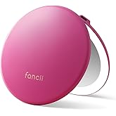 Fancii Taylor Compact Travel Mirror with Light, Rechargeable, 10x /1x Magnifying, 3 LED Light Settings - Best for Makeup, On The Go Touch-Ups, (Magnolia Burst)