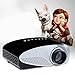 iToobe i8 LED Mini Portable Pocket Multimedia Home Cinema Theater Video Projector Support 1080P with HDMI/USB/AV/SD/VGA Input for Movies Games Music Home Theater Entertainment (Black)