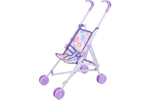 Baby Doll Stroller Toy - Doll Stroller Baby Play Activity | Pretend Pram, Girls Boys Dress Up Game for Home Birthday Easter V