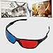 3D Glasses,Universal 3D Glasses Black Frame Red Blue 3D Visoin Glass for Dimensional Anaglyph Movie Game DVD Video TVthumb 1