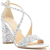 Jewel Badgley Mischka Cook Metallic Glitter Evening Shoe