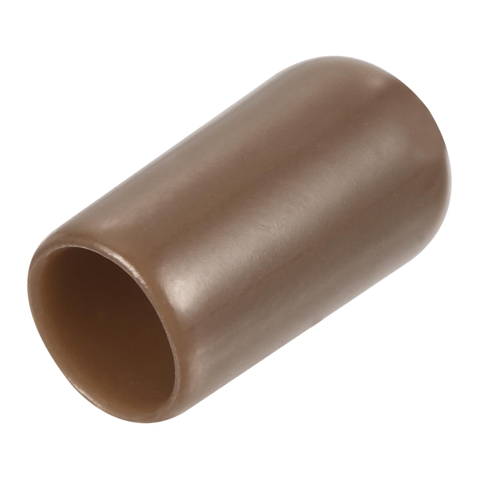 Photo 1 of uxcell 25pcs Rubber End Caps 7mm ID Vinyl Round End Cap Cover Screw Thread Protectors Brown