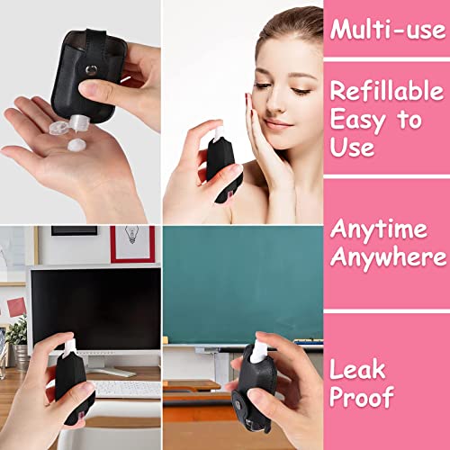 Portable Hand Sanitizer Holder Keychain and No Touch Door Opener, Hand