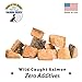 Premium Salmon Dog Treats Made in USA Only - One Ingredient: Wild Caught American Salmon - Freeze Dried, Human Grade - No Additives or Preservatives - Grain Free - Purr-fect Healthy Cat Snack too