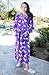 Burklett Womens Robe Hooded Printed Flannel Fleece Bathrobe for Women with Pockets,Unicorns