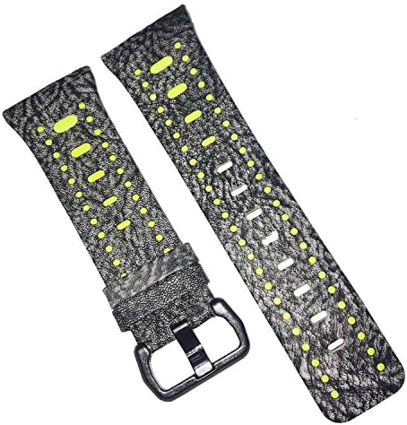 feuy for Fitbit Ionic Band Leather, Adjustable Leather Replacement Strap for Fitbit Ionic Smart Watch, Accessories Straps for Fitbit Ionic Smart Fitness Watch Women Men