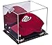 Better Display Cases Acrylic Baseball Cap Display Case with Gold Risers and Mirror (A006-GR)