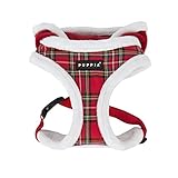 Puppia Authentic Rudolph Harness A, Medium, Checkered Red