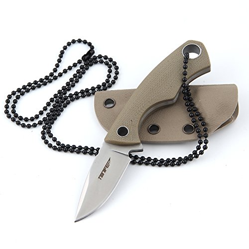 Tonife HKT2018 Mini EDC Full Tang Fixed Blade Neck Knife w/Kydex (HKT2018WS)