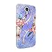 Floral Watercolor Bull Skull & Blue Mandala Hard Plastic Phone Case For Samsung Galaxy S4 Mini