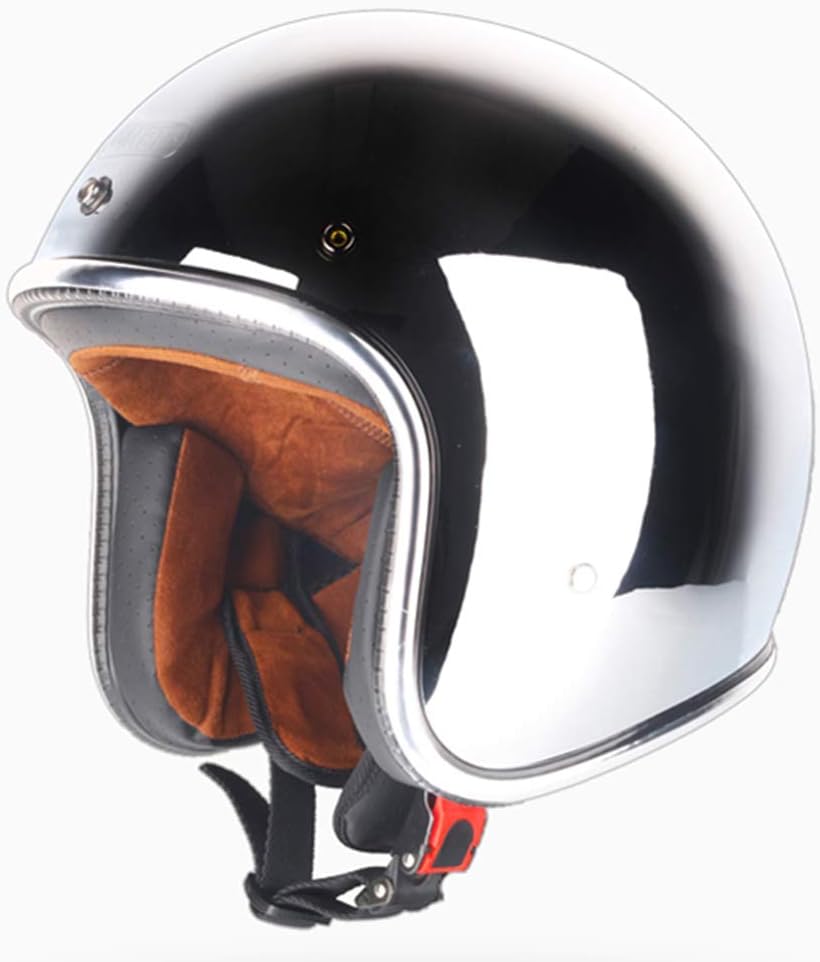 Casco moto vintage aperto Jet Capacetes De Motociclista Harley Sliver  cromato Vespa Cascos Para Moto Cafe Racer Mirror Auto e Moto Moto,  accessori e componenti berjaya.edu.my