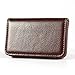 KINGFOM Flip Style Pu Leather Business Name Card Holder Case Wallet Credit Card Book with Magnetic Shut (Brown)