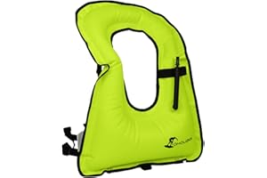 WILLCEAL Snorkel Vest for Adults, Inflatable Swim Vest Jackets for Women/Men,Swimming Vests for Kayaking, Paddle Boarding, Fishing, Surfing, Snorkel, Watersports, Rafting