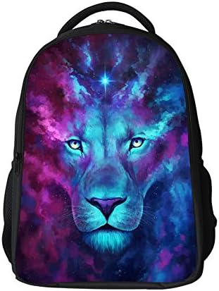 Skymoon Unisex 3D Print Wolf Animal School Bag Student Backpacks
