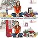 ProPik Hanging Gift Wrap Organizer, Wrapping Paper Storage Bag, Swivel Hanger 360 Degree Multiple Pockets & Loops, Holds Up to 25 Rolls 40 Inch, Space for Ribbons Bows Gift Wrap Folds Flat (Red)
