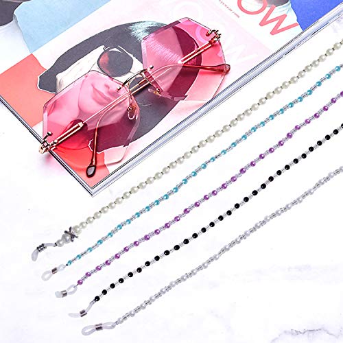 Leyaron 10 Pack Eyewear Retainer Sports Sunglass Holder Straps Eyeglasses String (Bead eyeglass chains)