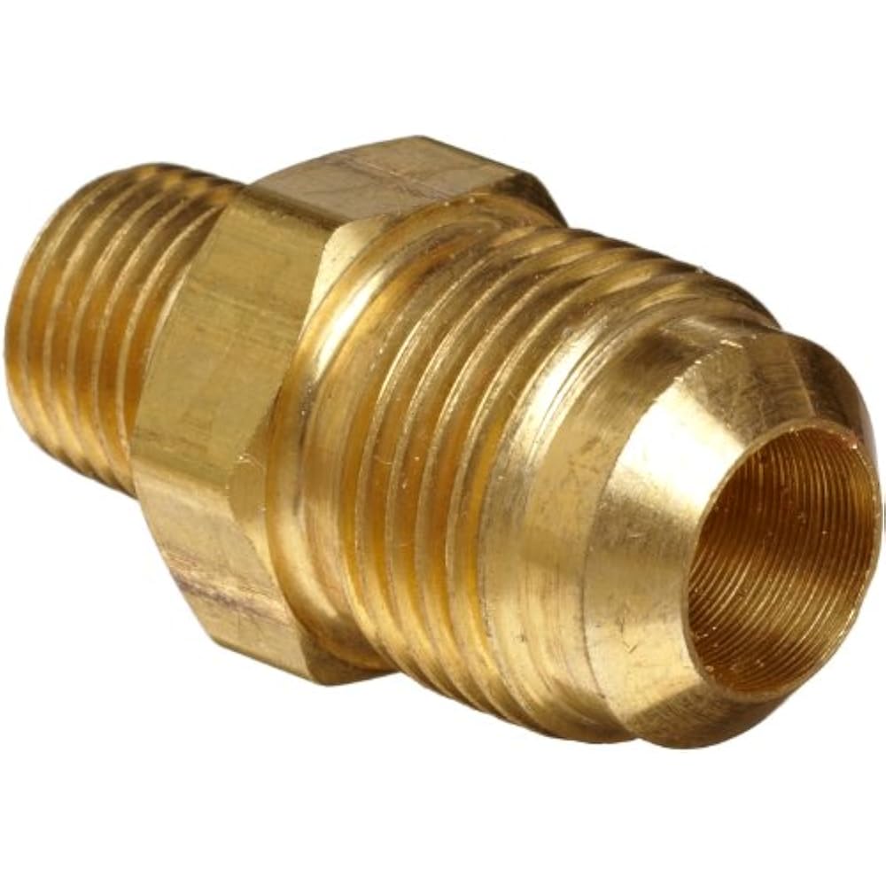 Brass Tube Fitting, HalfUnion, 3/8" Flare X 1/4" Male Pipe Industrial eBay