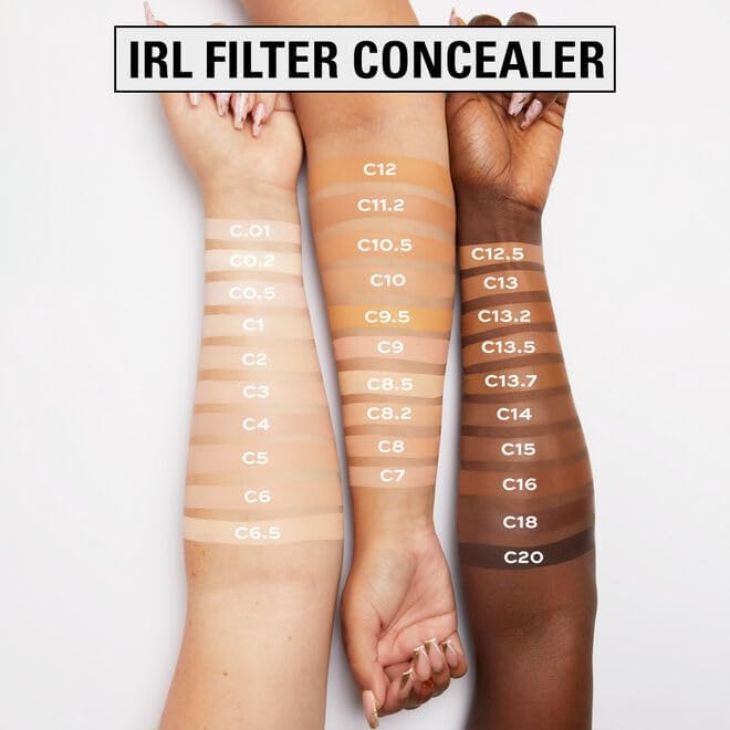 Makeup Revolution, IRL Filter Finish Concealer, Mittlere bis volle Deckkraft, C7, 6g