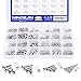 NINDEJIN Metric Button Head Socket Cap Screw Bolts & Flat Washers & Nuts Assortment Kit M2 M3 M4 M5 Stainless Steel Machine Screws Set and Wrench, 880 PCS