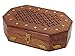 Thanksgiving Box Jewelry Keepsake Trinket Organizer Hand Carved Wooden Organizer with Intricate Carvings by Store Indya