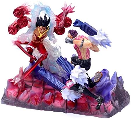 Amazon Com Yuxia One Piece Gk Gear Fourth Monkey D Luffy Vs Charlotte Katakuri Statue Action Figure Home Kitchen