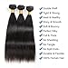 Peiyulex Brazilian Straight Hair 3 Bundles Grade 10A Virgin Straight Human Hair Bundles Natural Black Color Hair Weave k