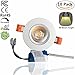 LightingWill 10-Pack 5W CRI>80 396LM Directional Recessed COB LED Downlight Fixture Cut-out 2.5in(65mm) Dimmalbe 60 Beam Angle 4000K-4500K Natural White Ceiling LED Bulb 50W Halogen Bulbs Equivalent