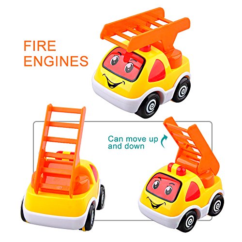 image for Pull Back Vehicles,Gimilife 6 Pack Assorted Construction Vehicles,Toy 
